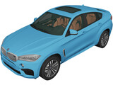 BMW X6M (2015) 3D Model preview
