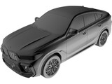 BMW X6M Competition (2020) 3D Model preview