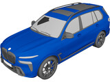 BMW X7 M60i (2023) 3D Model preview