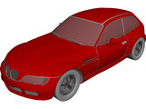 BMW Z3 Coupe (2001) 3D Model preview