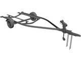 Boat Trailer 3D Model preview