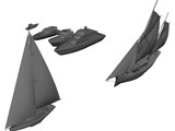 Boats 3D Model preview