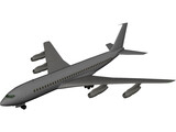 Boeing 707 3D Model preview