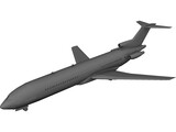 Boeing 727 3D Model preview