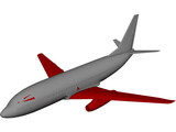 Boeing 737-200 3D Model preview