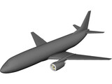 Boeing 737-300 3D Model preview