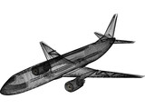 Boeing 737-300 3D Model