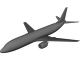 Boeing 737-400 3D Model preview