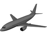 Boeing 737-500 3D Model preview