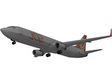 Boeing 737 GOL Brasil 3D Model