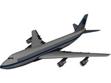 Boeing 747 3D Model preview
