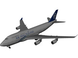 Boeing 747-400 Air New Zealand 3D Model preview