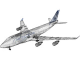 Boeing 747-400 Air New Zealand 3D Model