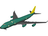 Boeing 747-400 3D Model preview