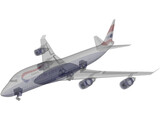 Boeing 747 British Airways 3D Model