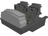 Boeing 747 Cockpit 3D Model preview