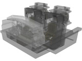 Boeing 747 Cockpit 3D Model