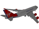 Boeing 747 Virgin Atlantic 3D Model