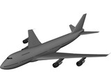 Boeing 747 3D Model preview