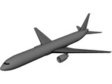 Boeing 767-300 3D Model preview