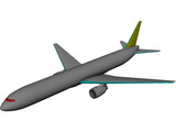 Boeing 767-300 3D Model preview