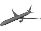 Boeing 767-400 3D Model preview