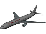 Boeing 767 Air Canada [+Interior] 3D Model preview