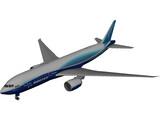 Boeing 777-200 3D Model preview