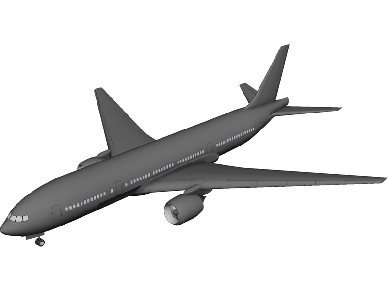 Boeing 777 3D Model