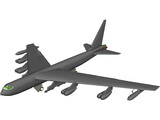 Boeing B-52 Stratofortress 3D Model preview