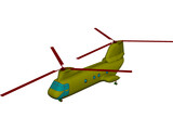 Boeing CH-46D Sea Knight 3D Model preview