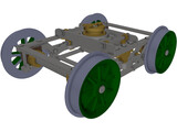 Bogie L&N 10 Wheel 3D Model