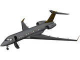 Bombardier Global 6000 3D Model preview