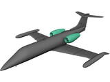 Bombardier Learjet 35 3D Model preview