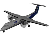 Bombardier Q300 DHC-8 Dash 8 ANA 3D Model preview