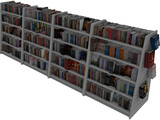 Book Rack 3D Model preview