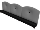 Booth 3 Panel Princeton 3D Model preview
