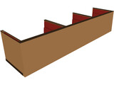 Booth Seating 3D Model