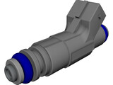 Bosch Fuel Injector 3D Model preview