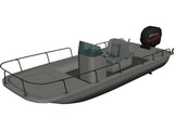 Boston Whaler Boat 3D Model preview