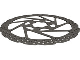 Brake Disc Shimano 180 3D Model preview