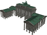 Brandenburg Gate Berlin 3D Model preview
