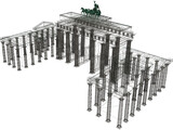 Brandenburg Gate Berlin 3D Model