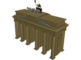 Brandenburg Gate Berlin 3D Model preview