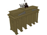 Brandenburg Gate Berlin 3D Model