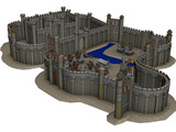 Bravil Castle 3D Model preview