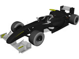 Brawn BGP 001 3D Model preview