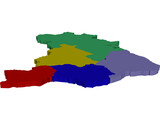 Brazil Map 3D Model preview