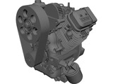 Briggs and Stratton V-Twin Vanguard Gas Engine 3D Model preview