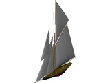 Britannia Sailing Yacht 3D Model preview